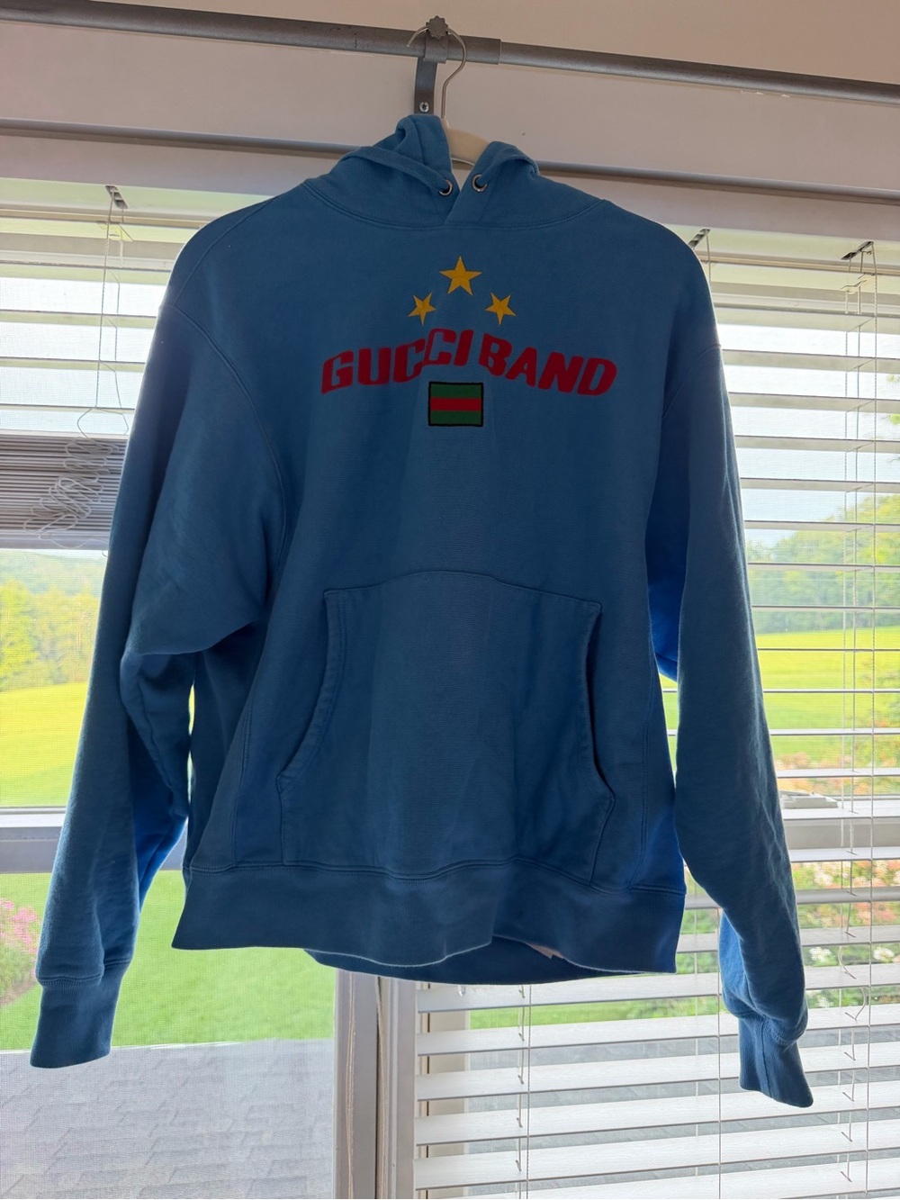 Gucci Blue Hooded Sweatshirt